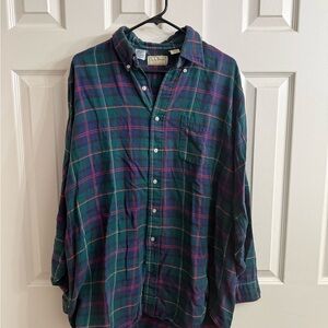 L.L Bean Plaid Men's Shirt